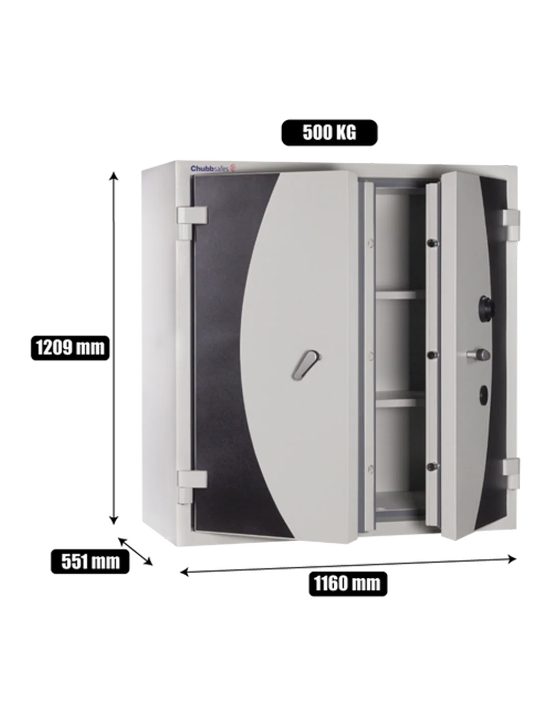 Chubbsafes Document Protection Cabinet M-400L (400W) - Image 3