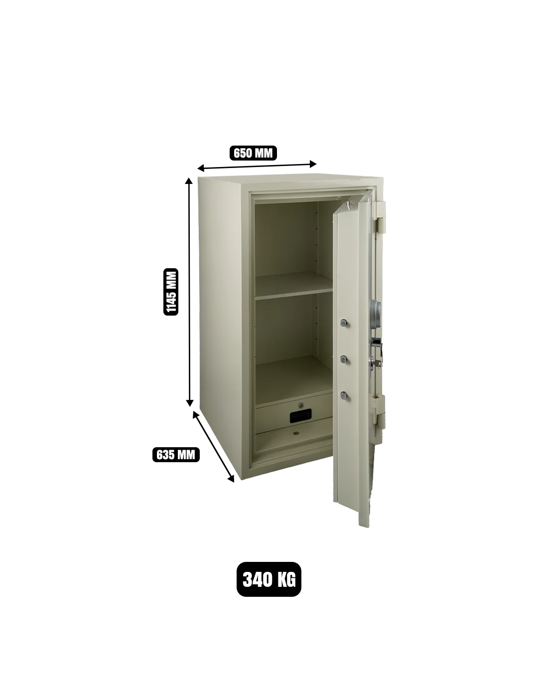 SAFE-TECH FIRE RESISTANT SAFE MODEL GB-T1220 - Image 3